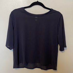 Athleta Mesh Cropped Tee